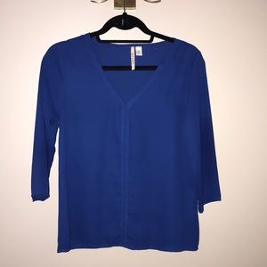 Royal blue blouse